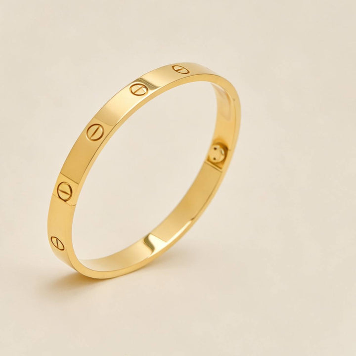 Preowned Authentic Cartier Love Bracelet Classic Model 18K Yellow Gold 