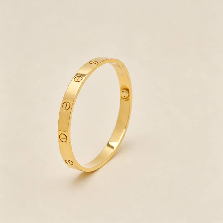 Second Hand Authentic Cartier Love Bracelet Classic Model 18K Yellow Gold 