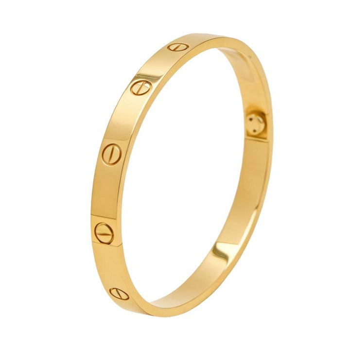 Preloved Authentic Cartier Love Bracelet Classic Model 18K Yellow Gold Size 18