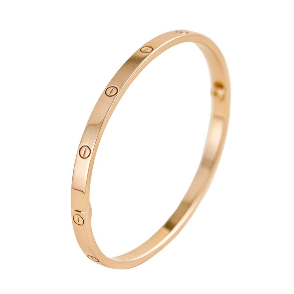 Preloved Authentic Cartier Love Bracelet Small Model 18K Rose Gold Size 17