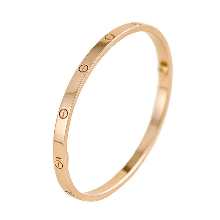 Preloved Authentic Cartier Love Bracelet Small Model 18K Rose Gold Size 17
