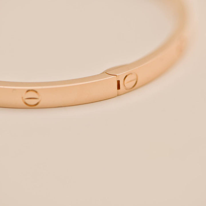 Second Hand Authentic Cartier Love Bracelet Small Model 18K Rose Gold