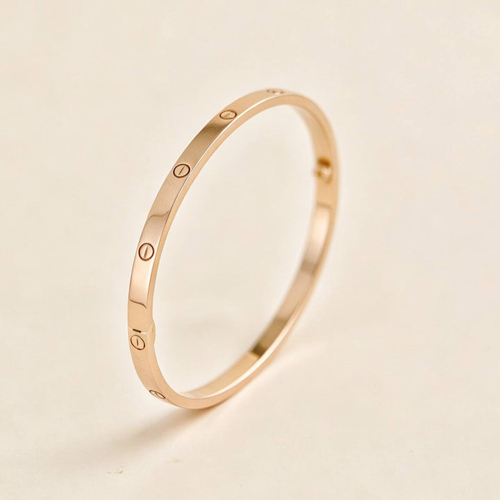 Authentic Cartier Love Bracelet Small Model 18K Rose Gold Size 17