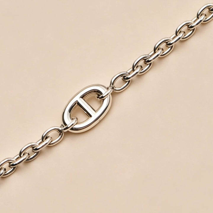 Authentic Preowned Hermès Farandole Sterling Silver Long Necklace