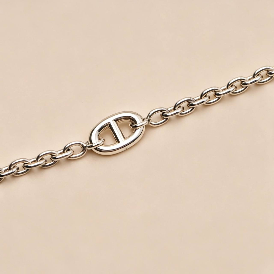 Authentic Second Hand Hermès Farandole Sterling Silver Long Necklace