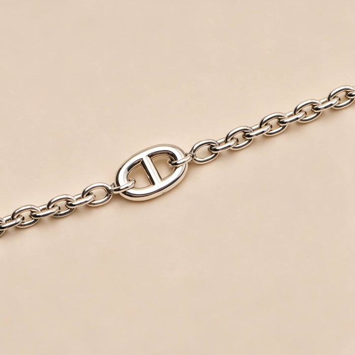 Authentic Second Hand Hermès Farandole Sterling Silver Long Necklace