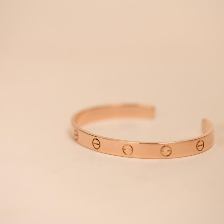 Preloved Authentic Cartier Love Cuff Bracelet 18K Rose Gold