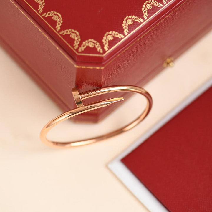 Authentic Cartier Juste un Clou Bracelet Classic Model 18K Rose Gold Size 16