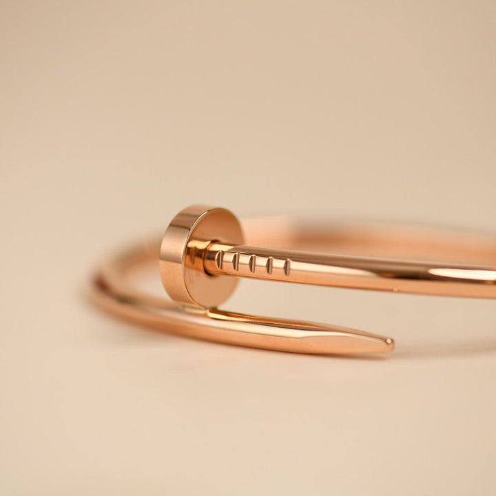 Second Hand Authentic Cartier JUC Bracelet Classic Model 18K Rose Gold Size 16