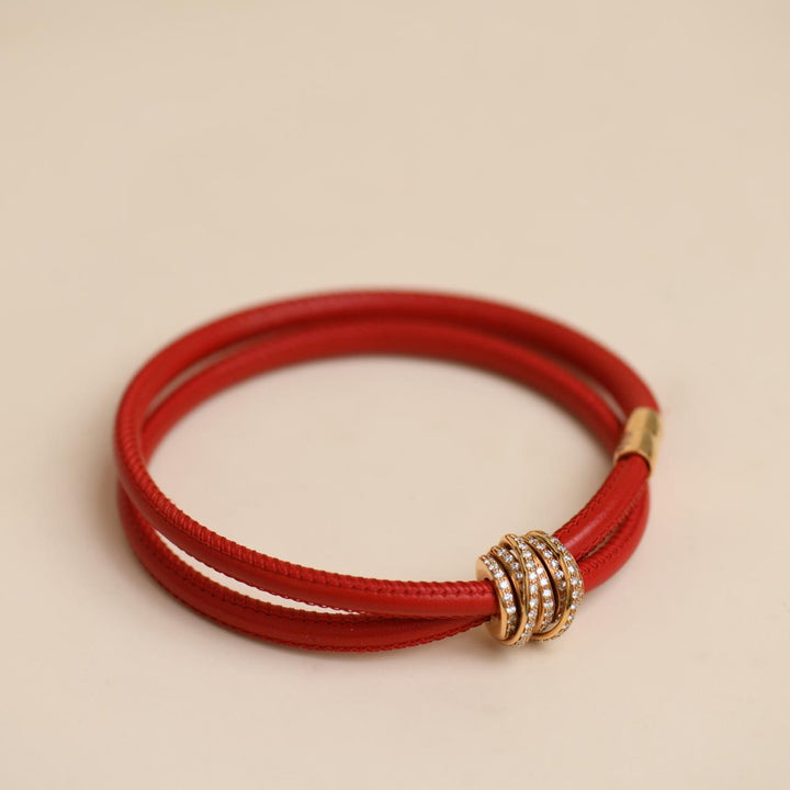 Authentic Second Hand De Grisogono Allegra Diamond Cord Bracelet 18K Rose Gold