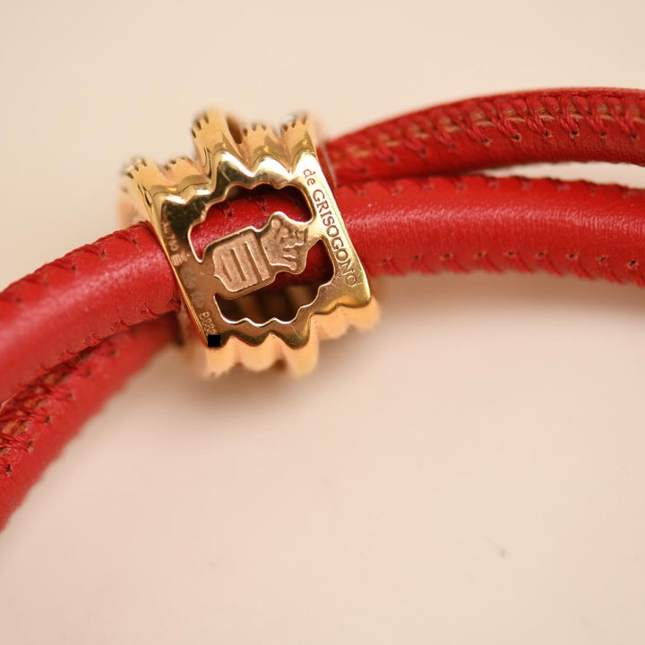 Authentic Preloved De Grisogono Allegra Diamond Cord Bracelet 18K Rose Gold