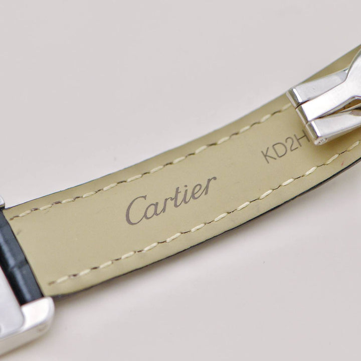 Authentic Cartier Tank Américaine Diamond Watch 18K White Gold