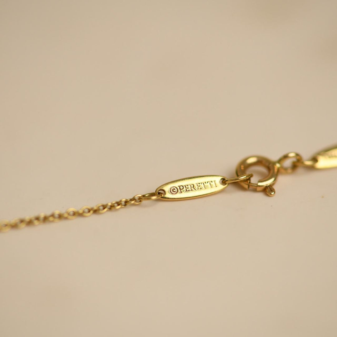 Used Tiffany Elsa Peretti Diamond Starfish Pendant Necklace