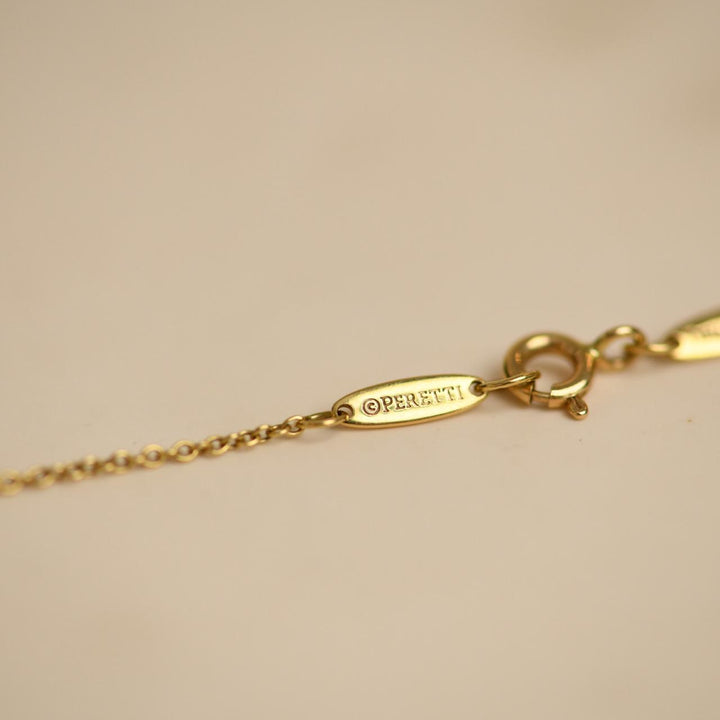 Used Tiffany Elsa Peretti Diamond Starfish Pendant Necklace