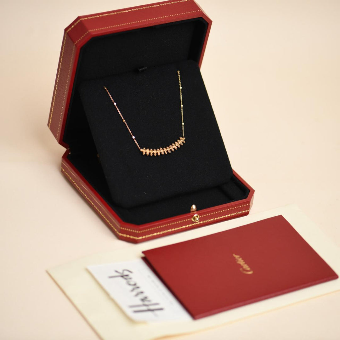 Preloved Cartier Clash Necklace Small Model 18K Gold