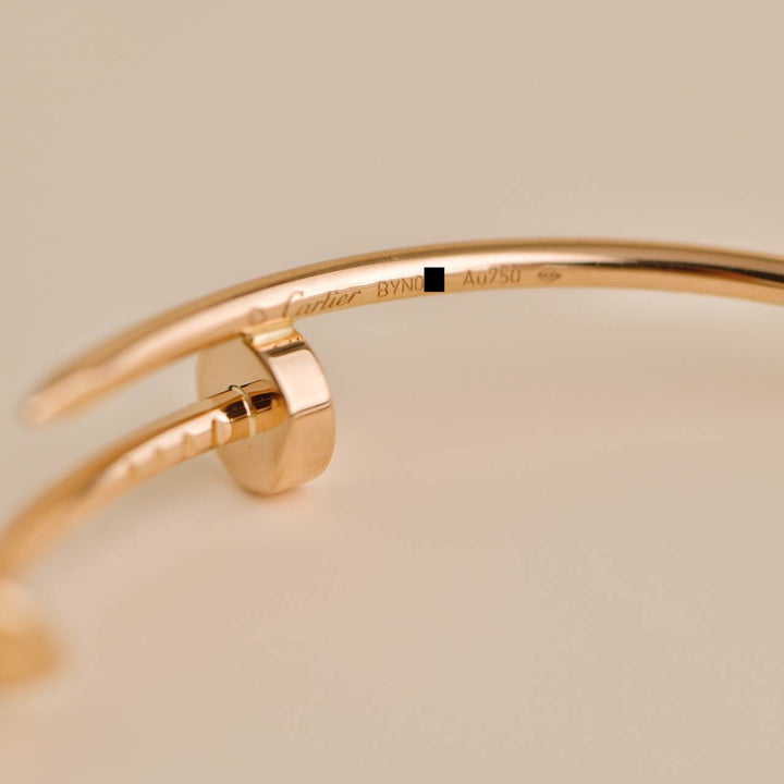 Second Hand Cartier Juste un Clou 18K Gold Hoop Large Model Earrings 