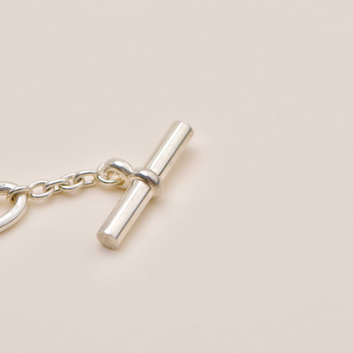 Preowned Authentic Hermès Farandole Sterling Silver Long Necklace