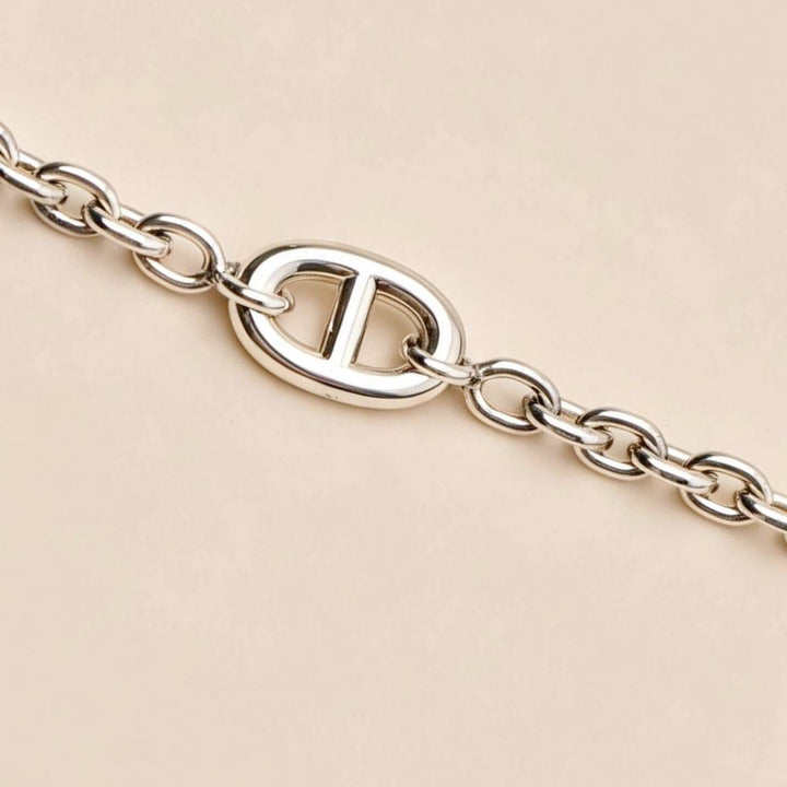 Used Authentic Hermès Farandole Sterling Silver Long Necklace