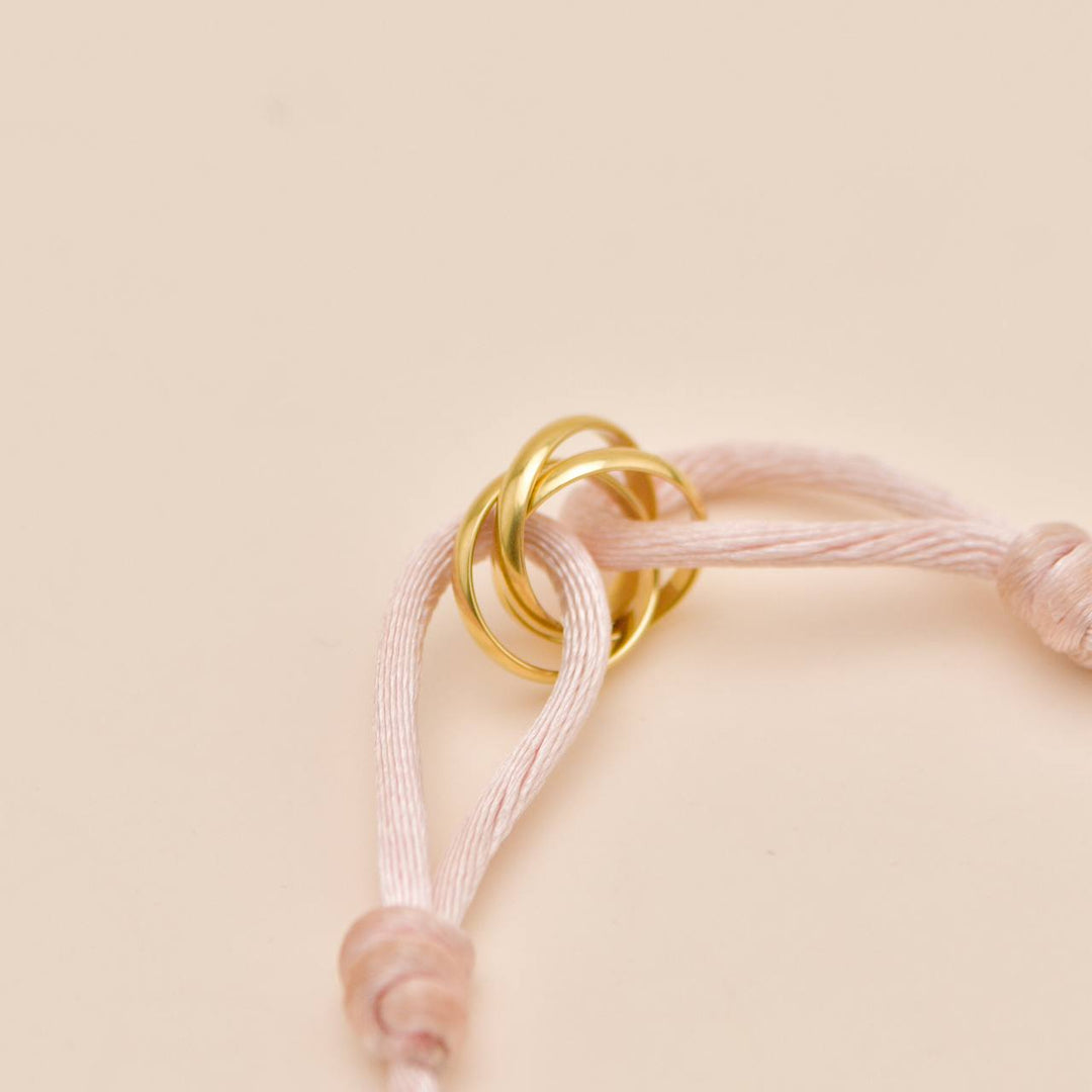 Authentic Cartier Trinity Cord Bracelet 18K Yellow Gold