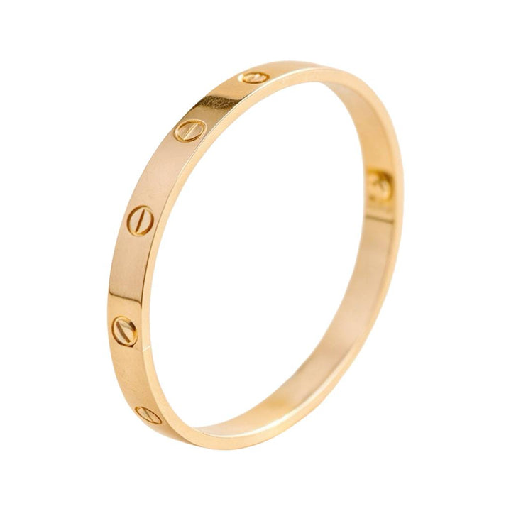 Preloved Authentic Cartier Love Bracelet Classic Model 18K Rose Gold Size 17