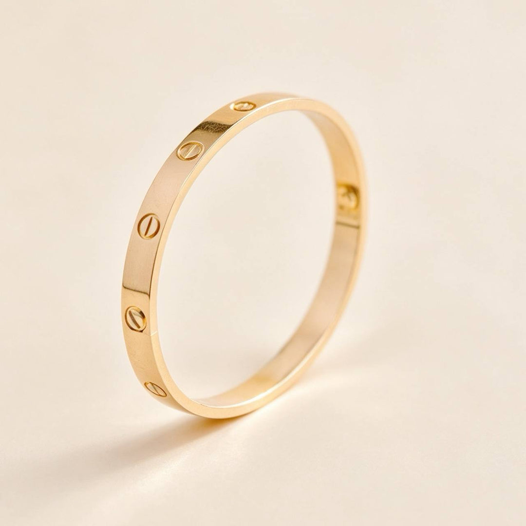 Authentic Used Cartier Love Bracelet Classic Model 18K Rose Gold 