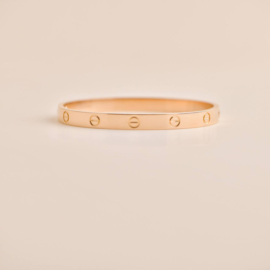 Authentic Preowned Cartier Love Bracelet Classic Model 18K Rose Gold 