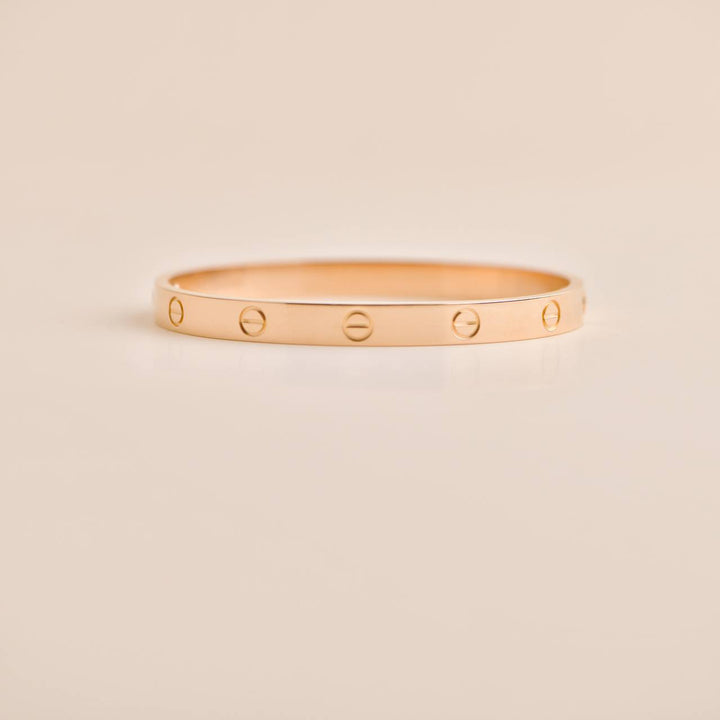 Authentic Preowned Cartier Love Bracelet Classic Model 18K Rose Gold 