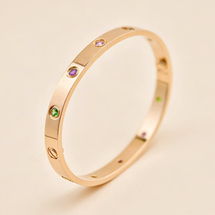 Authentic Preloved Cartier Love Rainbow Bracelet 18K Rose Gold