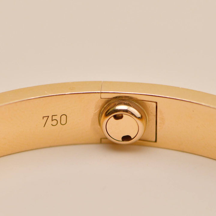 Authentic Second Hand Cartier Love Bracelet 10 Multi Gem 18K Rose Gold