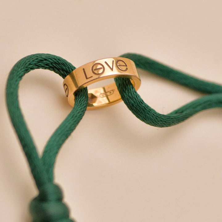 Preowned Cartier Love Cord Bracelet One Diamond 18K Rose Gold