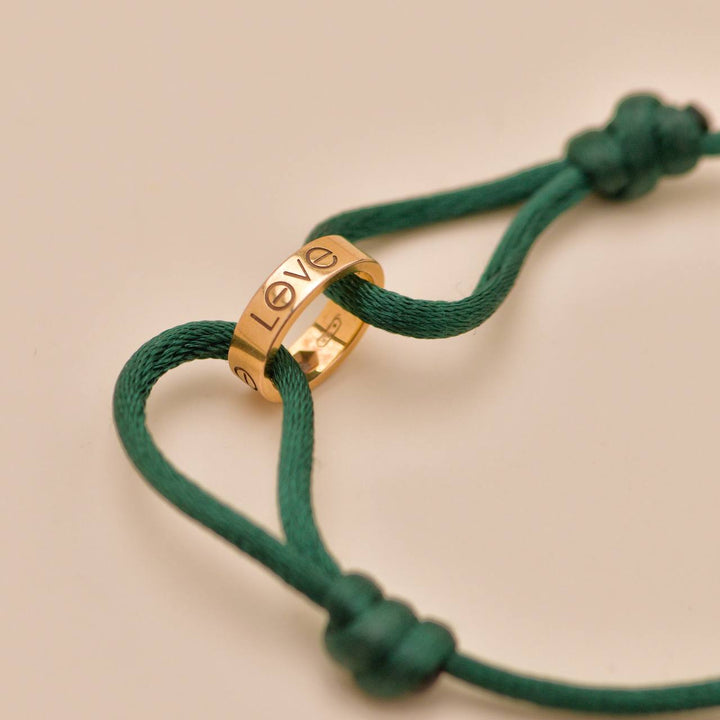 Authentic Cartier Love Cord Bracelet One Diamond 18K Rose Gold