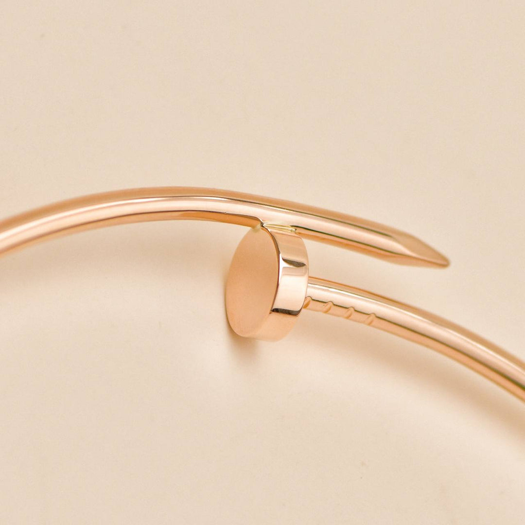Preloved Cartier Juste un Clou Torque Necklace 18K Rose Gold Small Model