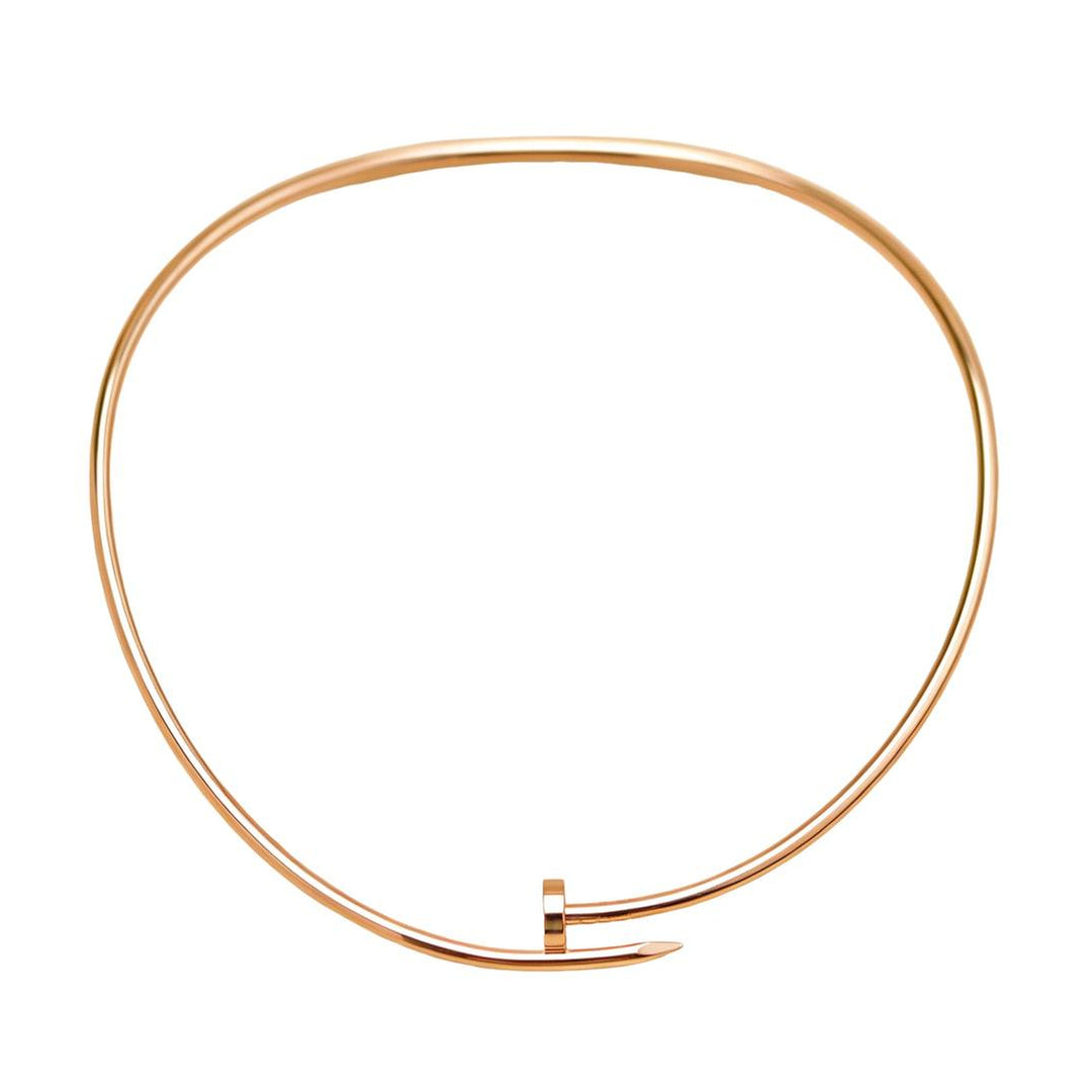 Preloved Authentic Cartier Juste un Clou Torque Necklace 18K Rose Gold Small Model