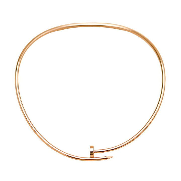 Preloved Authentic Cartier Juste un Clou Torque Necklace 18K Rose Gold Small Model