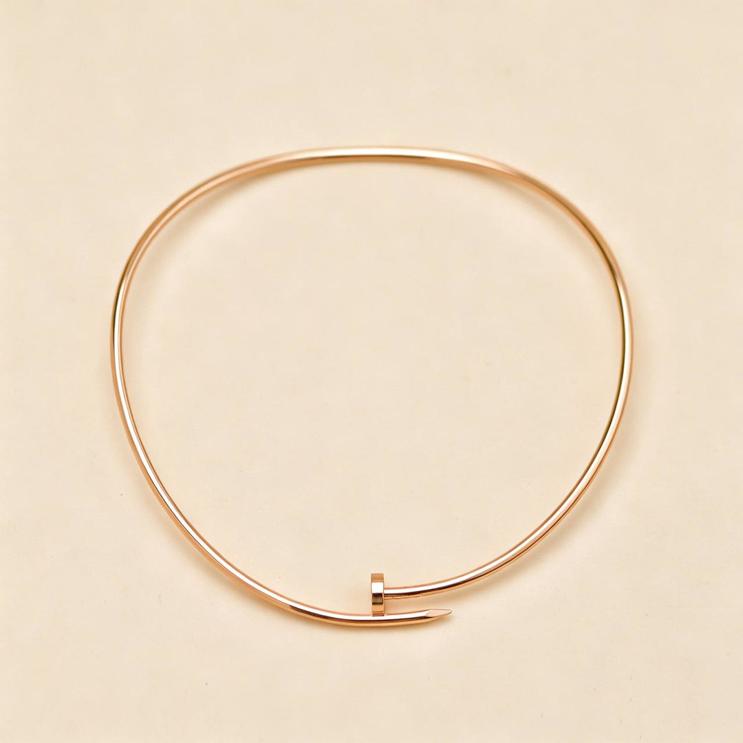 Second Hand Authentic Cartier Juste un Clou Torque Necklace 18K Rose Gold Small Model