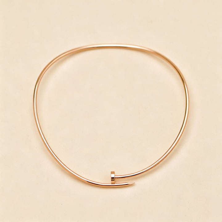 Second Hand Authentic Cartier Juste un Clou Torque Necklace 18K Rose Gold Small Model