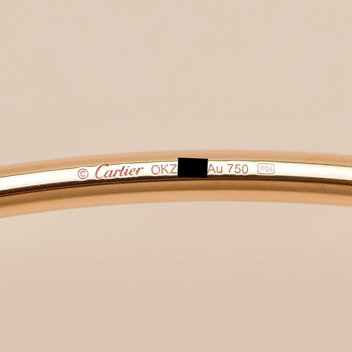 Preowned Authentic Cartier Juste un Clou Torque Necklace 18K Rose Gold Small Model
