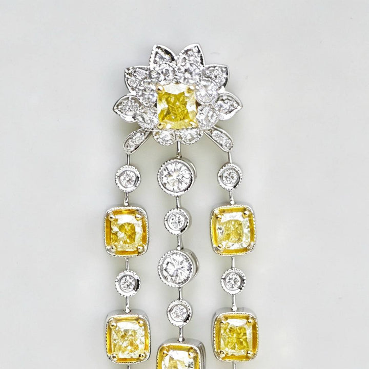 Chandelier Diamonds 18K White Gold Earrings