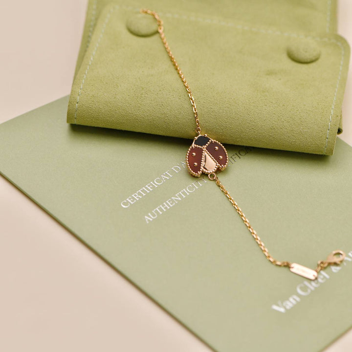 Preowned Authentic Van Cleef Lucky Spring Ladybird Bracelet