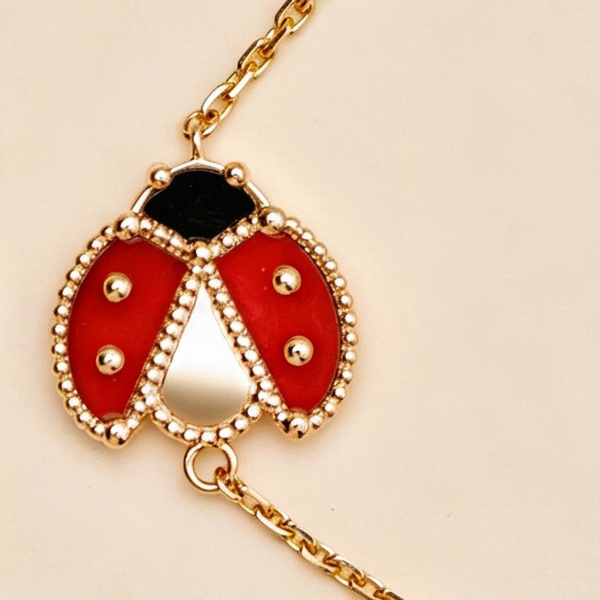 Authentic Preloved VCA Lucky Spring Ladybird Bracelet