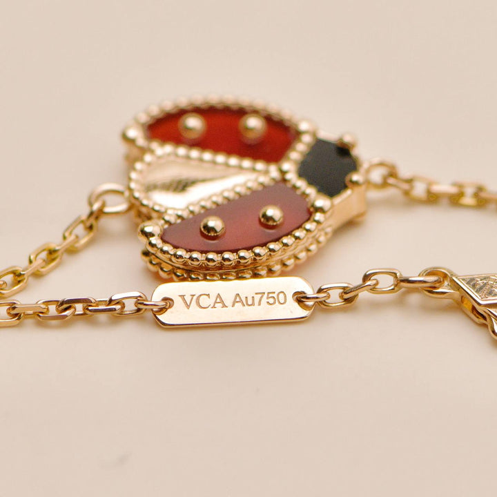 Authentic Preowned Van Cleef Lucky Spring Ladybird Bracelet