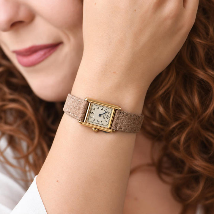 Second Hand Authentic Cartier Must de Cartier Tank Vermeil Watch Small Model W1002954