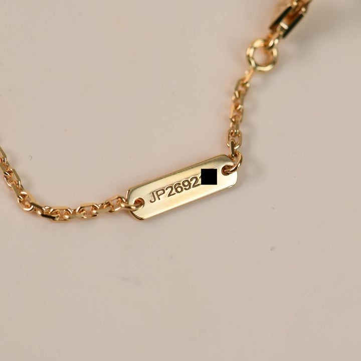Brand New Van Cleef & Arpels Vintage Alhambra Enamel Pendant 18K Yellow Gold