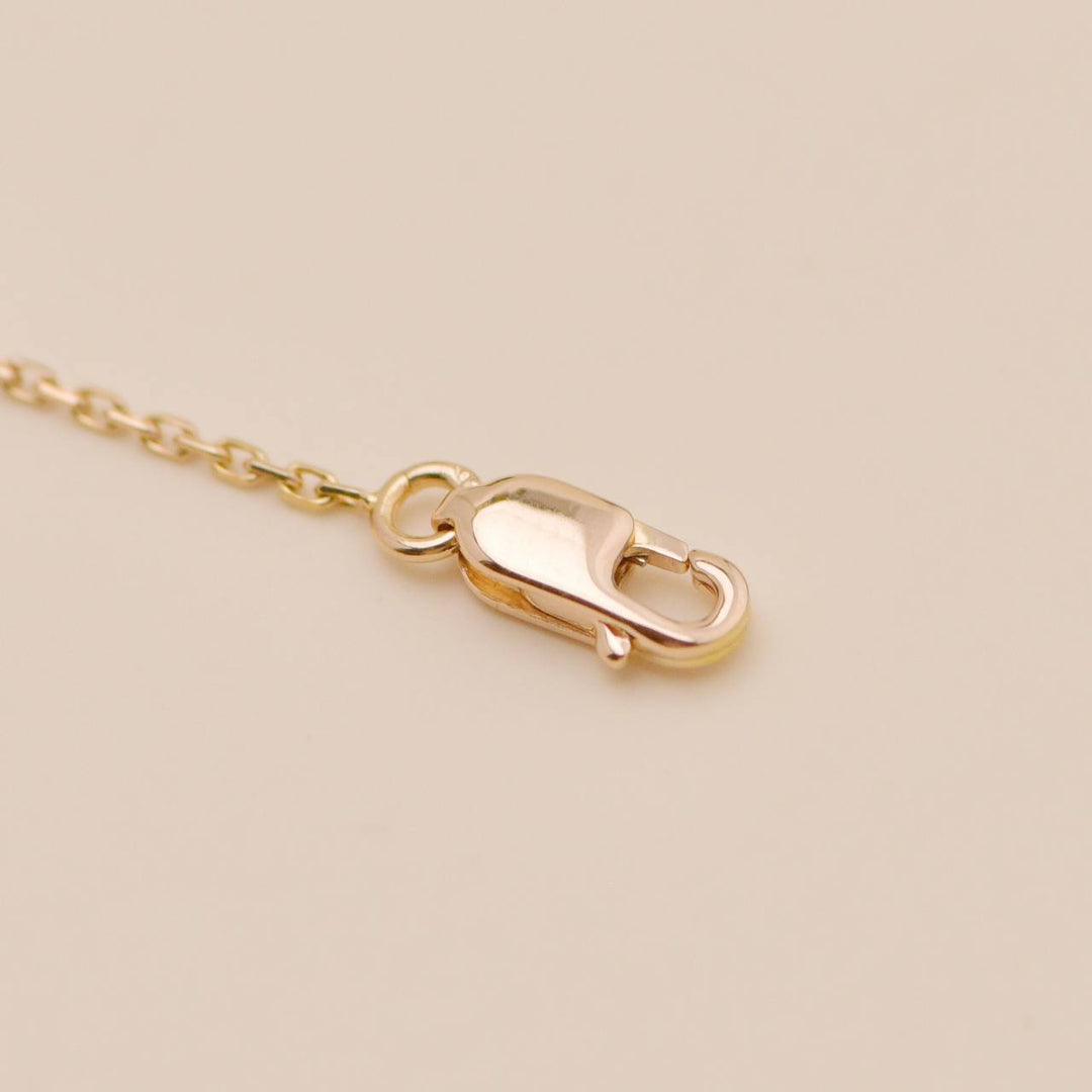 Preowned Authentic VCA Sweet Alhambra Heart Pendant Carnelian 18k Rose Gold