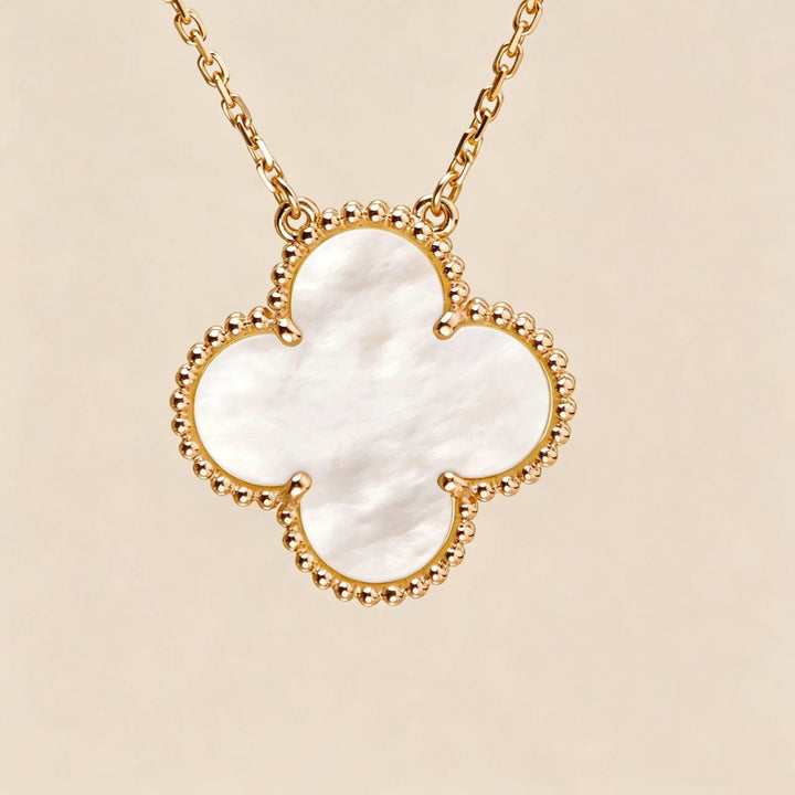 Preloved Authentic VCA Alhambra Necklace Ginza Limited Edition Mother of Pearl