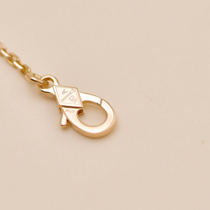 Preowned Authentic Van Cleef Alhambra Necklace Ginza Limited Edition Mother of Pearl