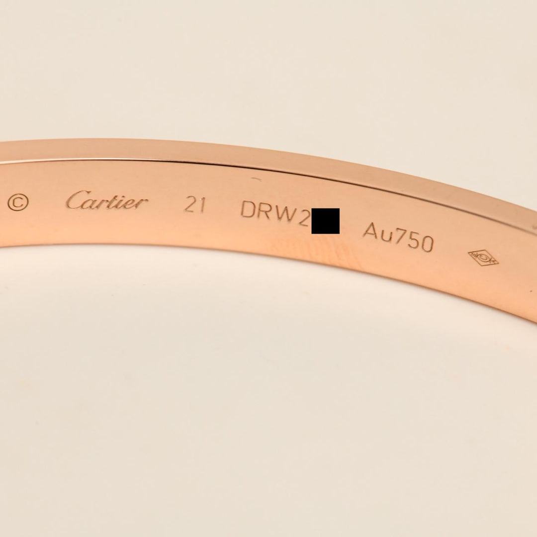 Authentic Preloved Cartier Love Bracelet Classic Model 18K Rose Gold 