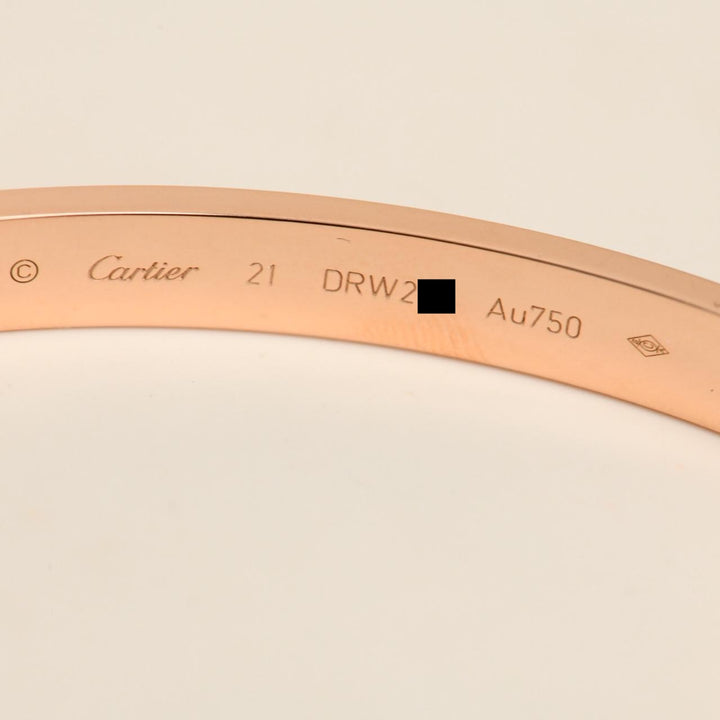 Authentic Preloved Cartier Love Bracelet Classic Model 18K Rose Gold 