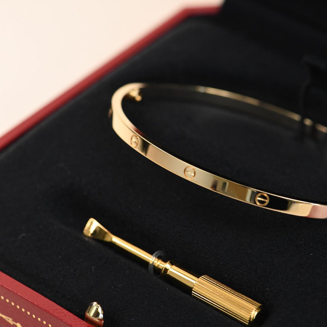 Preloved Authentic Cartier Love Bracelet Small Model 18K Yellow Gold 