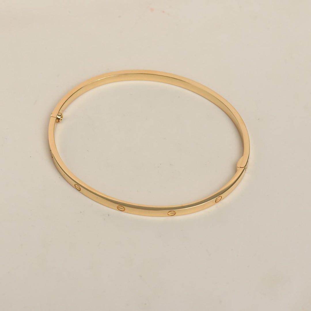 Preloved Authentic Cartier Love Bracelet Small Model 18K Yellow Gold Size 20